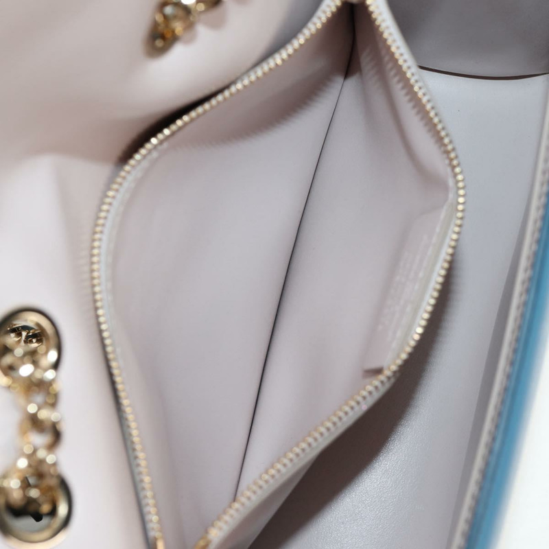 【日本直送】Salvatore Ferragamo Vala Chain Vala 肩背包 皮革 藍色 金色 正品 159137V-24