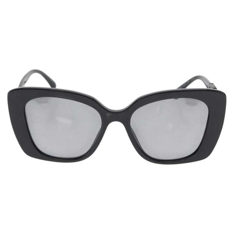 【日本直送】香奈兒黑色塑膠太陽眼鏡，CC標誌，正品編號159263V-12