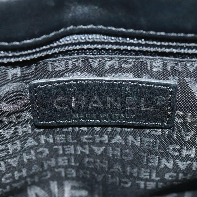 【日本直送】香奈兒山茶花5號鏈條肩背包,絲絨材質,黑色,銀色雙C標誌,正品編號159584V-22