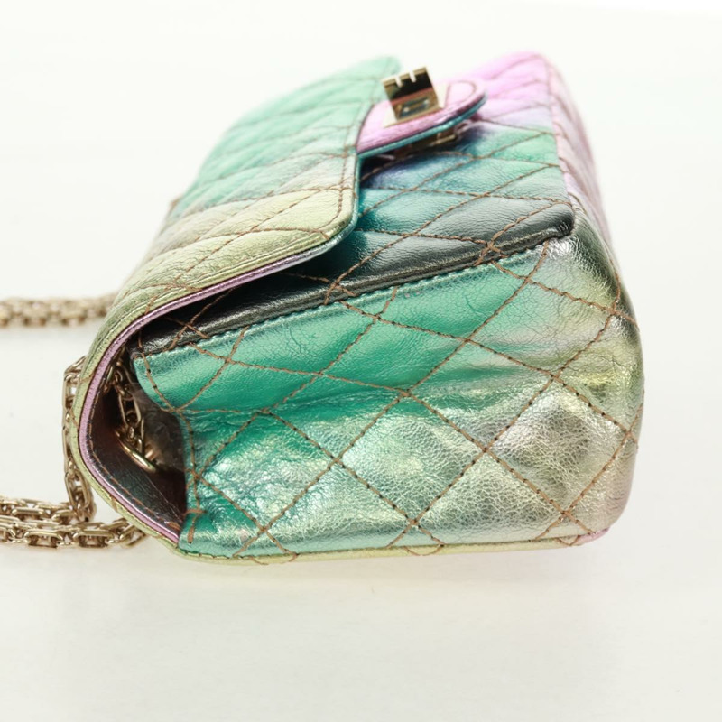 【日本直送】香奈兒 2.55 Matelasse 20 鏈條包 皮革 多色 金色 CC 標誌 正品 160885SAM-2