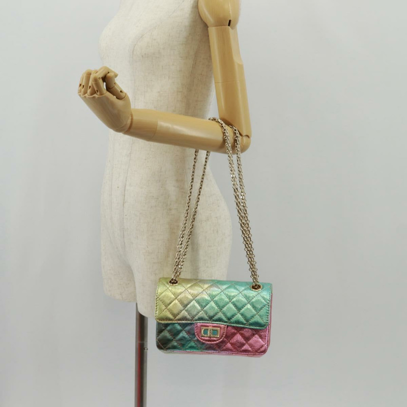 【日本直送】香奈兒 2.55 Matelasse 20 鏈條包 皮革 多色 金色 CC 標誌 正品 160885SAM-27