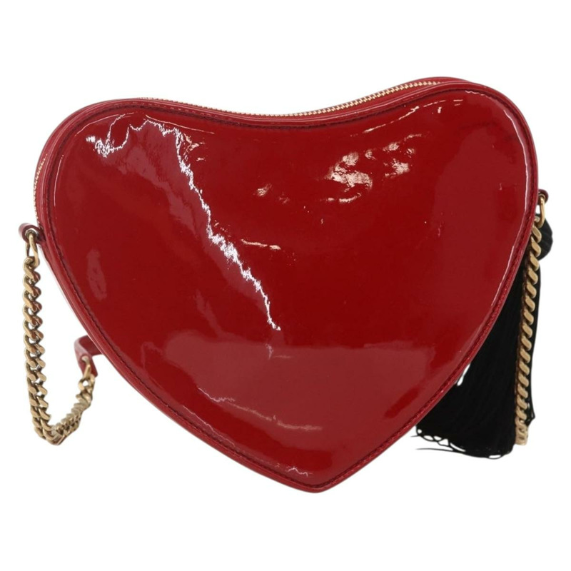 【日本直送】SAINT LAURENT Court 肩背包 琺瑯紅金款 Auth 159321V-1