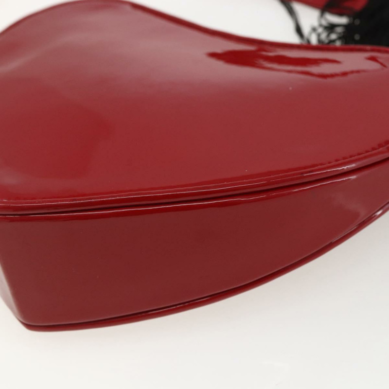 【日本直送】SAINT LAURENT Court 肩背包 琺瑯紅金款 Auth 159321V-14