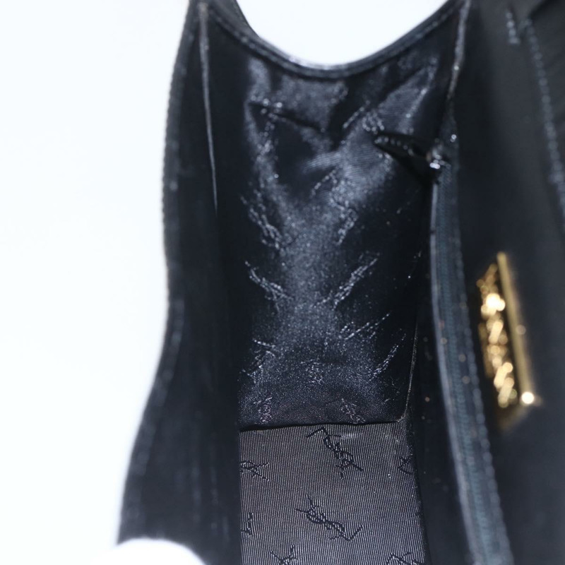 【日本直送】SAINT LAURENT 肩背包，壓花皮革，黑色，金色，正品編號 160294V-19