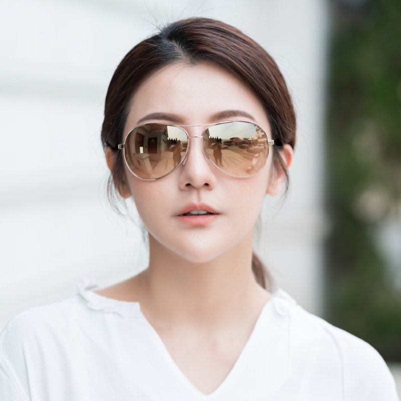 TOM FORD 水銀面 太陽眼鏡(金色)-6