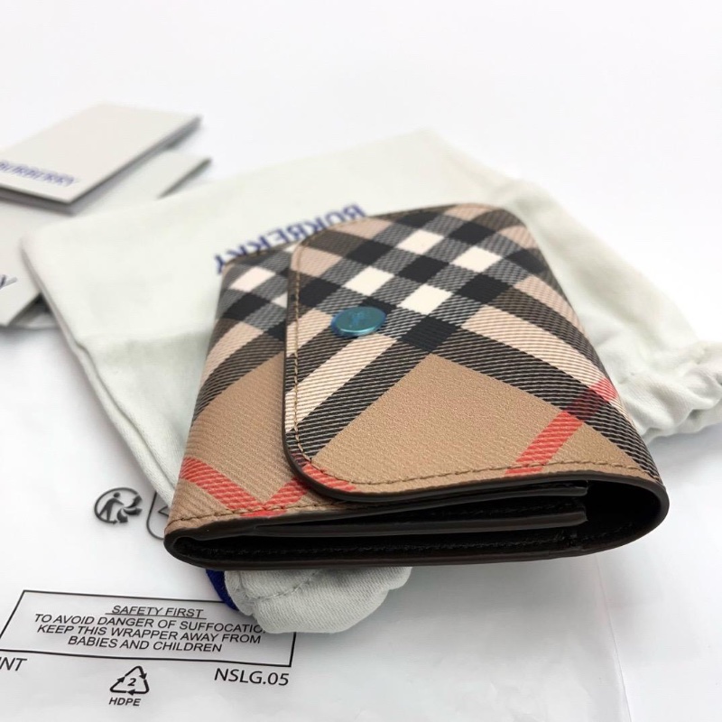 Burberry check coin wallet-1