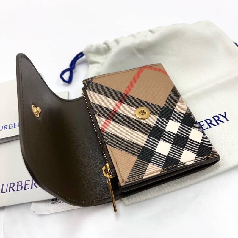 Burberry check coin wallet-3