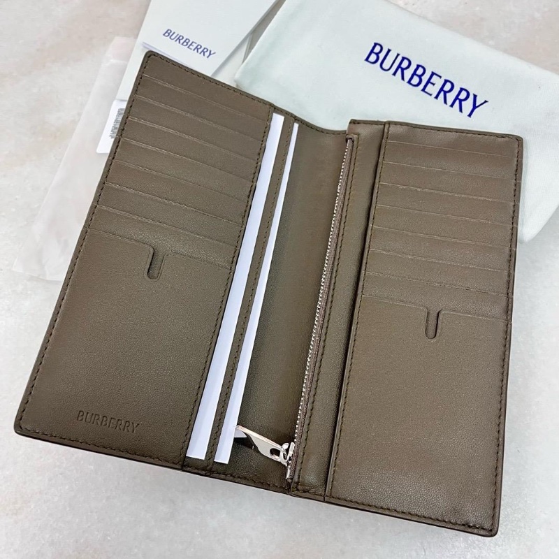 Burberry check continental long wallet-2