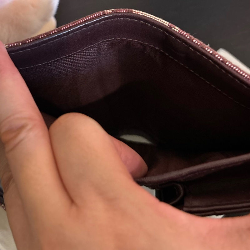 Dior 緹花錢包 漂亮特別的紅色🌺-12