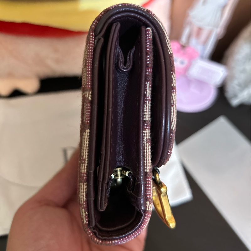 Dior 緹花錢包 漂亮特別的紅色🌺-21