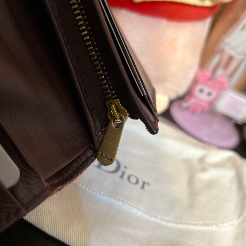 Dior 緹花錢包 漂亮特別的紅色🌺-1
