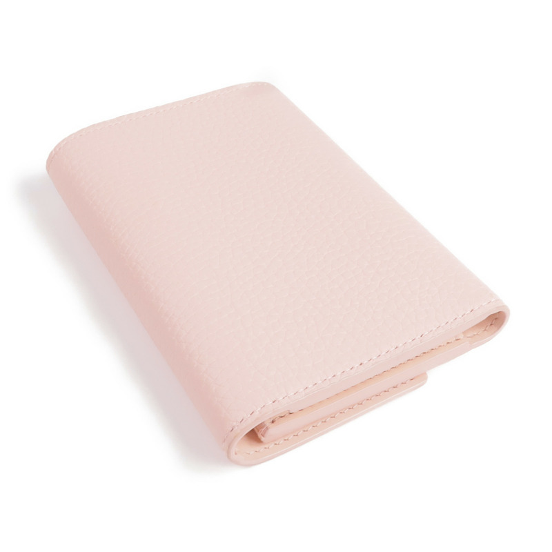 LOUIS VUITTON Taurillon皮革Capucines Compact Wallet金扣錢包-4