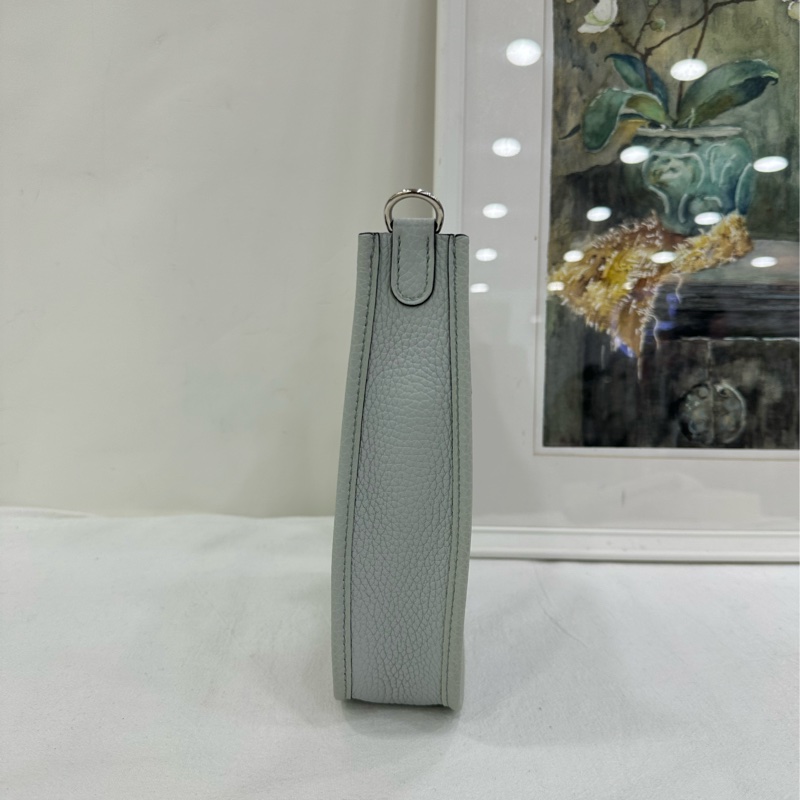 愛馬仕 mini evelyne伊芙琳冰晶灰 U刻 有購證-3