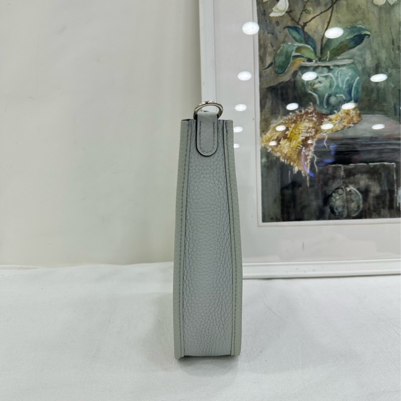 愛馬仕 mini evelyne伊芙琳冰晶灰 U刻 有購證-4