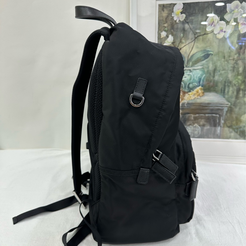 Prada男雙肩背包降落傘尼龍布書包 尺寸：40＊17＊29cm-3