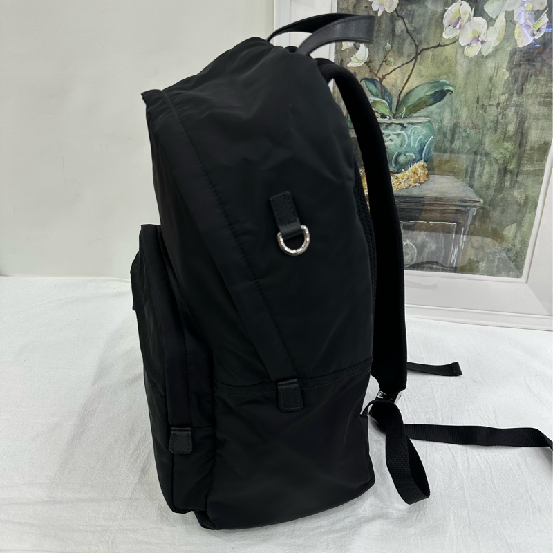 Prada男雙肩背包降落傘尼龍布書包 尺寸：40＊17＊29cm-4