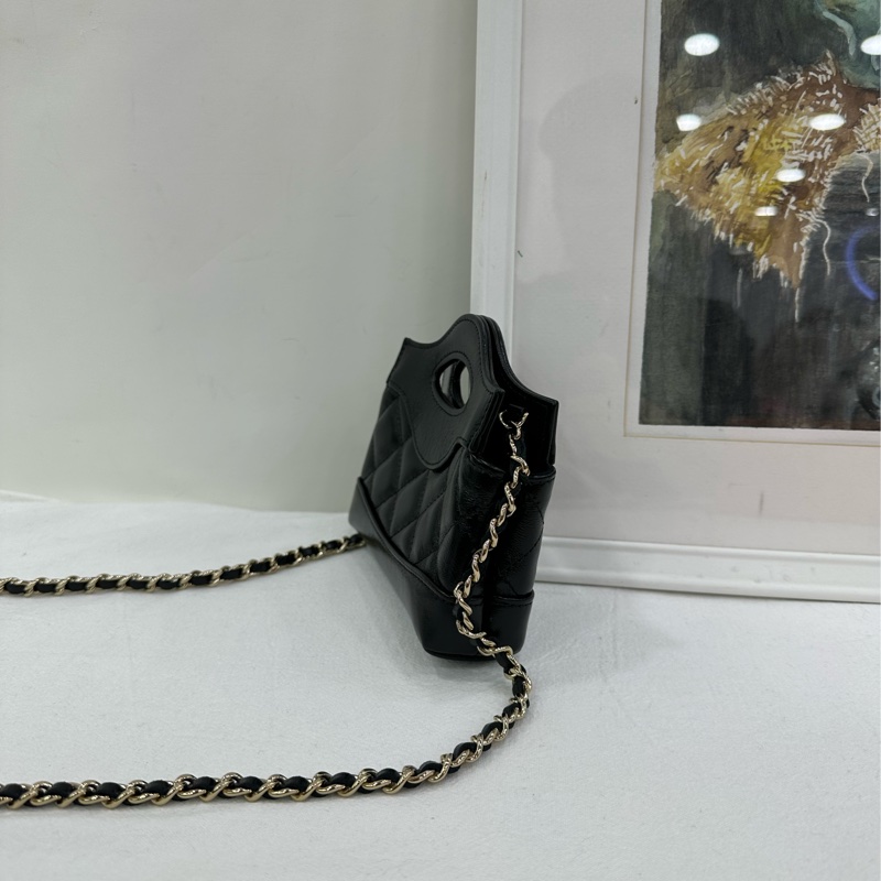 Chanel/香奈兒 31bag迷你nano 油蠟皮 24晶片款 有購證-3