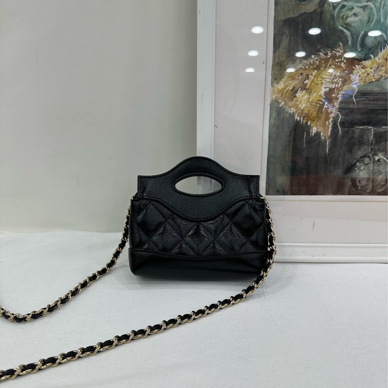 Chanel/香奈兒 31bag迷你nano 油蠟皮 24晶片款 有購證-4