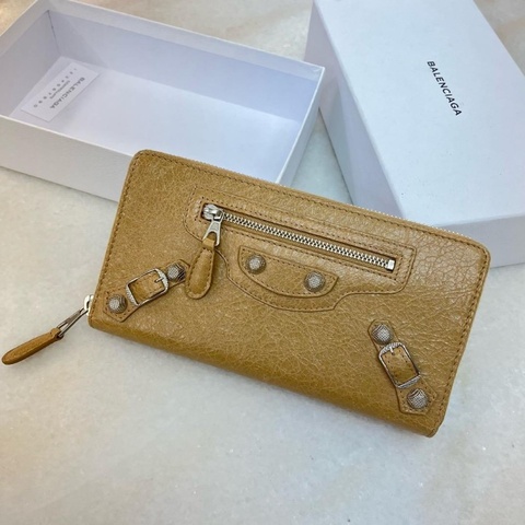 Burberry check continental long wallet