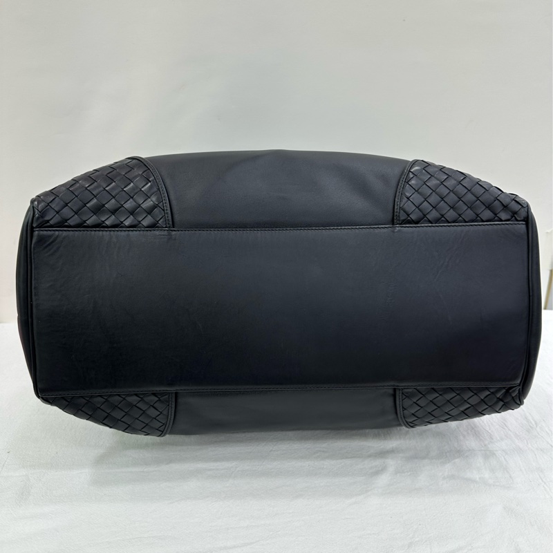 BV /Bottega Veneta 大容量黑色角落編織手提托特包旅行包手提包 公事包 99新 size:42*13*28-5