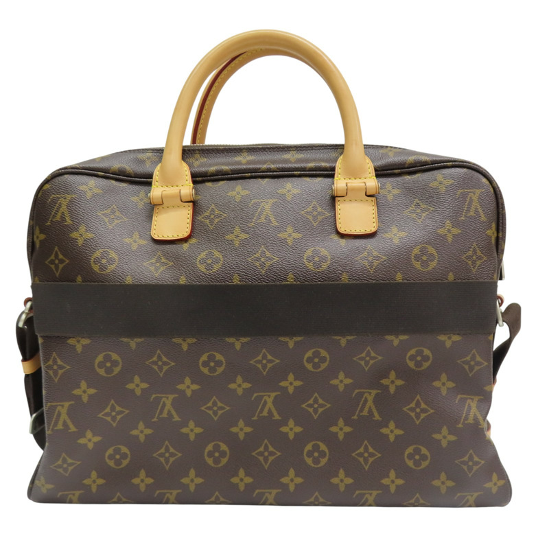 棕色 原花帆布 公事包 兩用包【LOUIS VUITTON LV 路易威登】 M23219-1