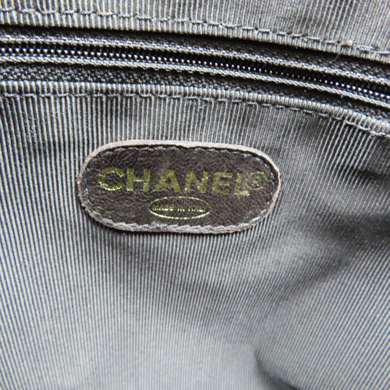 棕色 羊皮 Vintage 雙口袋 托特包 肩背包 金釦 (無卡/變色)【CHANEL 香奈兒】-7