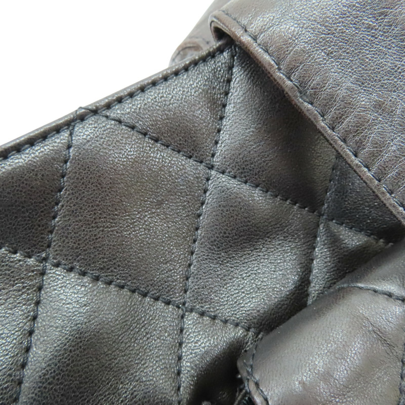 棕色 羊皮 Vintage 雙口袋 托特包 肩背包 金釦 (無卡/變色)【CHANEL 香奈兒】-17