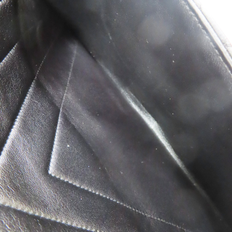 黑色 羊皮 Vintage 肩背包 金釦 (染色)【CHANEL 香奈兒】-6