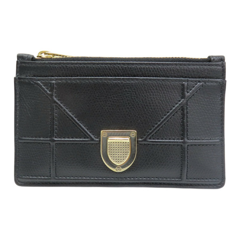 黑色 牛皮 Diorama 名片夾 卡夾 零錢包【Dior 迪奧】