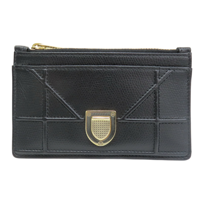 黑色 牛皮 Diorama 名片夾 卡夾 零錢包【Dior 迪奧】-0
