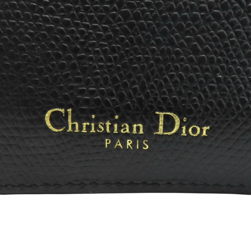 黑色 牛皮 Diorama 名片夾 卡夾 零錢包【Dior 迪奧】-7