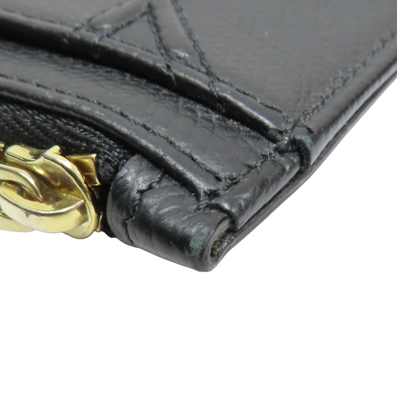 黑色 牛皮 Diorama 名片夾 卡夾 零錢包【Dior 迪奧】-11