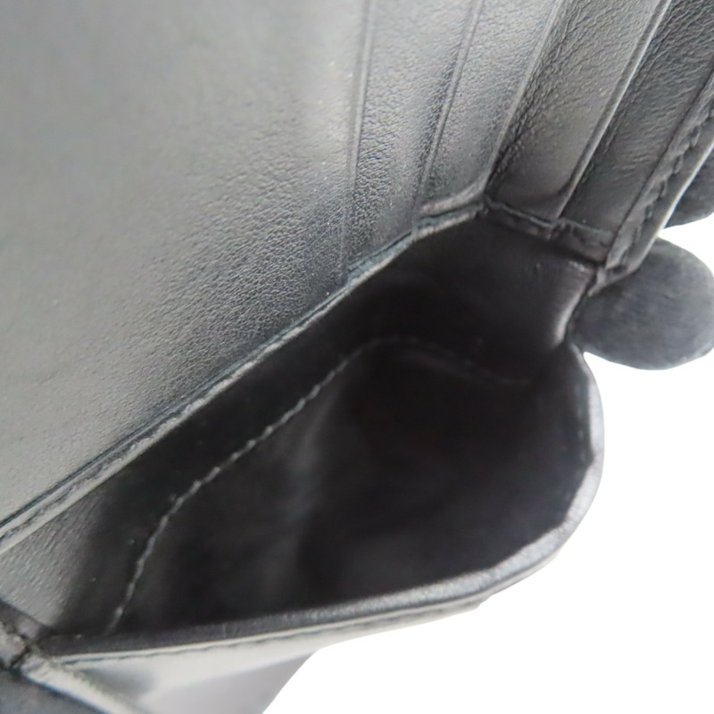 黑色 牛皮 浮雕雙G 短夾【GUCCI 古馳】 645154-4