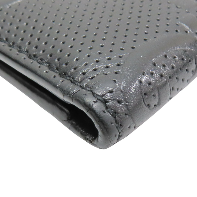 黑色 牛皮 浮雕雙G 短夾【GUCCI 古馳】 645154-10