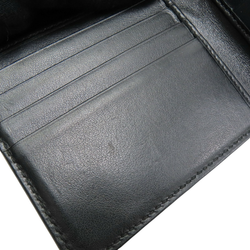 黑色 牛皮 浮雕雙G 短夾【GUCCI 古馳】 645154-12