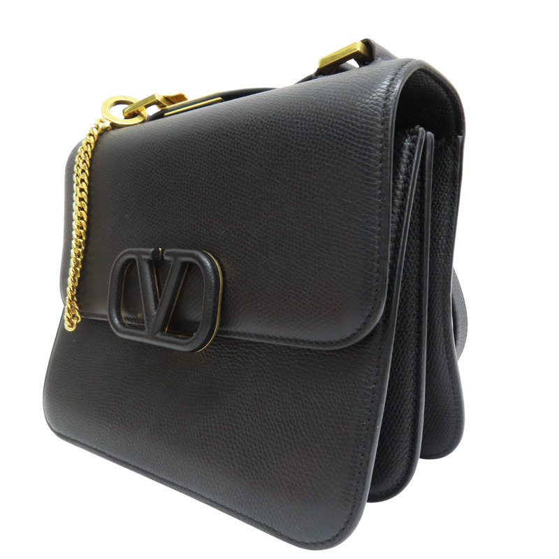 黑色 牛皮 Vsling 肩背包【VALENTINO 范倫鐵諾】-2
