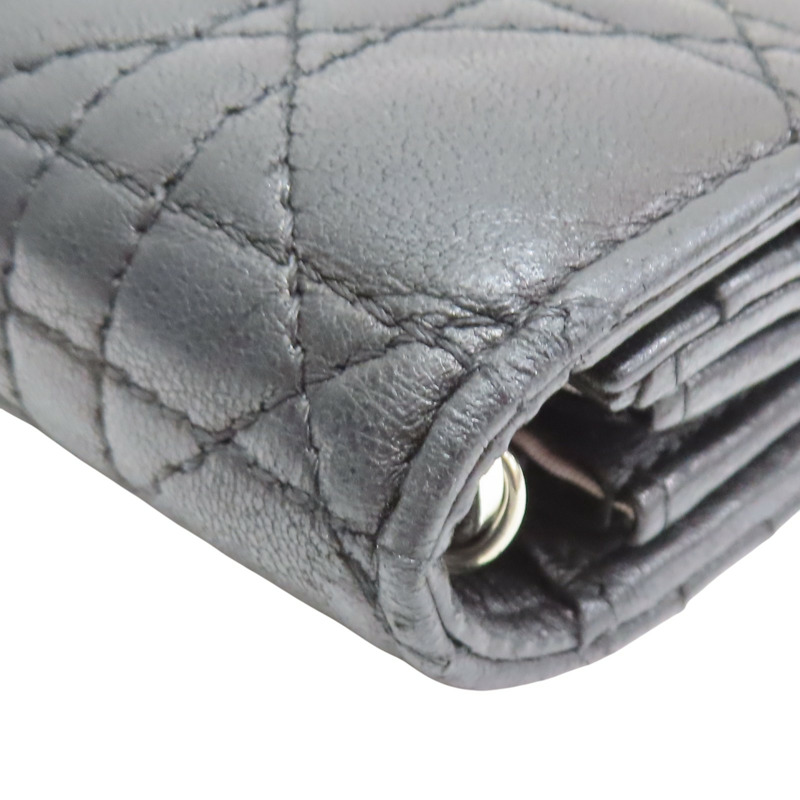 黑色 牛皮 Miss Dior 鍊帶 扣式長夾【GUCCI 古馳】-9