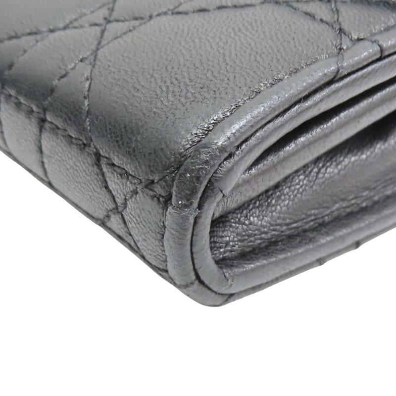 黑色 牛皮 Miss Dior 鍊帶 扣式長夾【GUCCI 古馳】-11