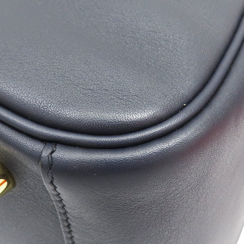 深藍 罌粟橘 Swift牛皮 Lindy 26 肩背包 金釦 T刻【HERMES 愛馬仕】-9