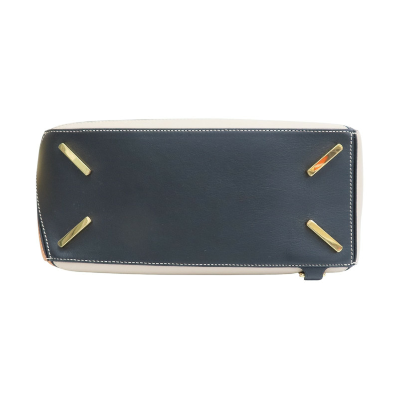 棕/米白/黑色 牛皮 Medium Puzzle 肩背包【LOEWE 羅威】-3