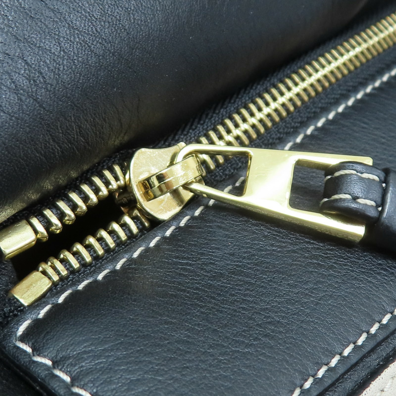 棕/米白/黑色 牛皮 Medium Puzzle 肩背包【LOEWE 羅威】-17