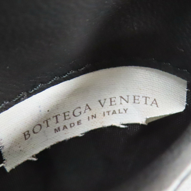 黑/深紅色 牛皮編織 雙折短夾【BOTTEGA VENETA BV 寶緹嘉】-7