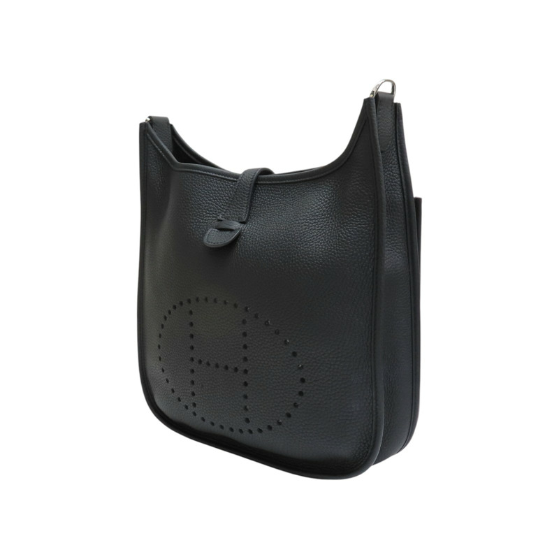 黑色 Taurillon牛皮 Evelyne 29 肩背包 C刻 銀扣【HERMES 愛馬仕】-2