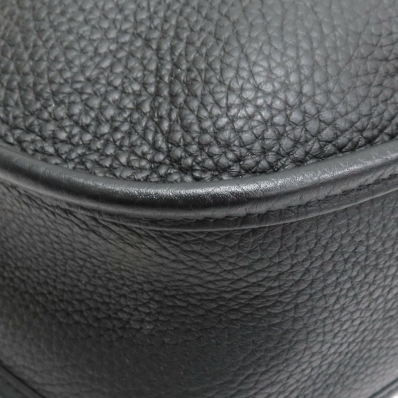 黑色 Taurillon牛皮 Evelyne 29 肩背包 C刻 銀扣【HERMES 愛馬仕】-12