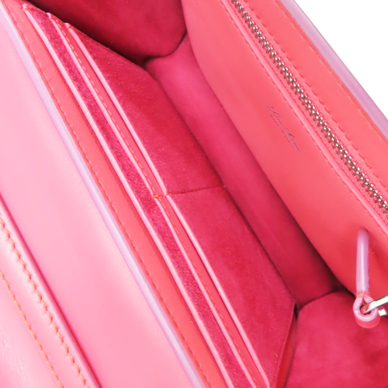 桃粉色 牛皮 肩背包【Loro Piana 諾悠翩雅】-4