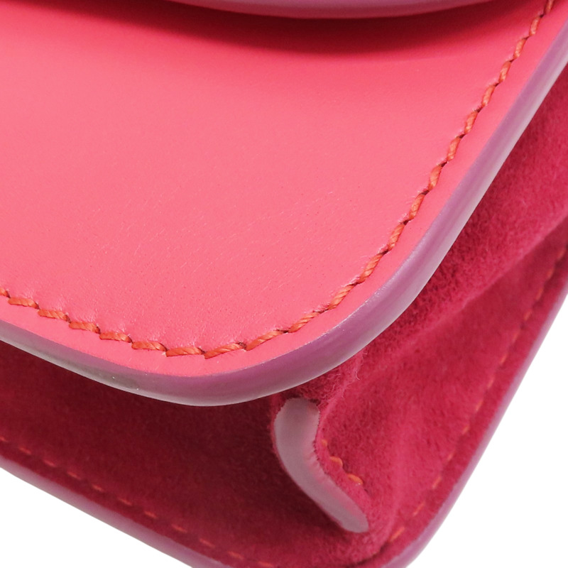 桃粉色 牛皮 肩背包【Loro Piana 諾悠翩雅】-7