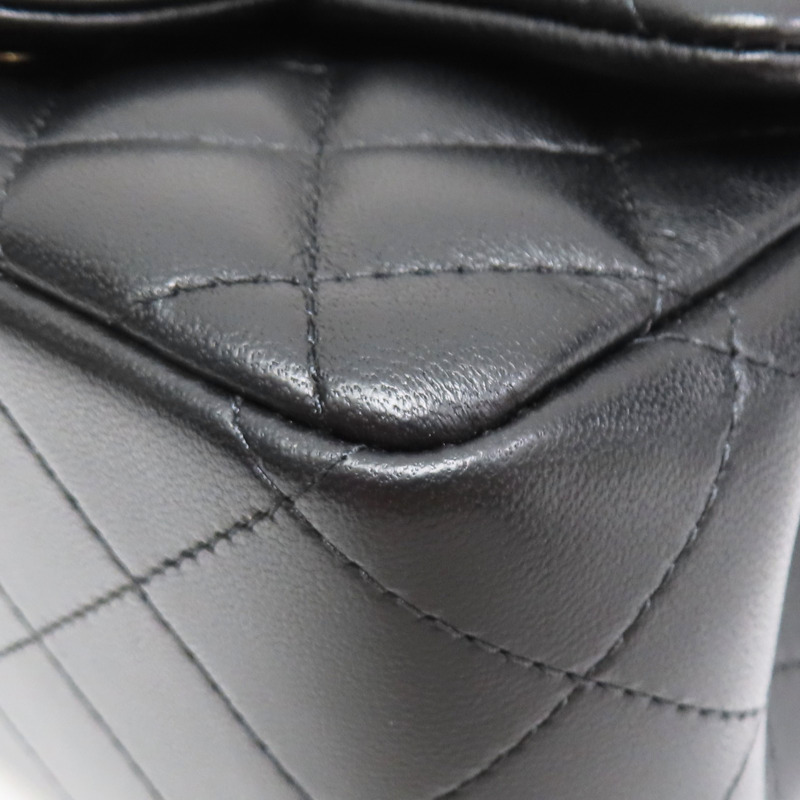 黑色 羊皮 Mini Coco 17 鏈帶肩背包 金釦【CHANEL 香奈兒】 A35200-9