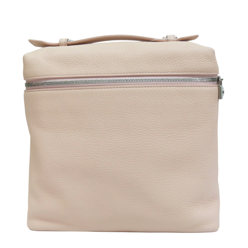 粉色 牛皮 Extra pocket 後背包【Loro Piana 諾悠翩雅】-0