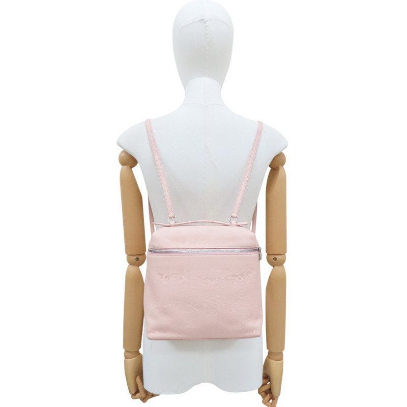 粉色 牛皮 Extra pocket 後背包【Loro Piana 諾悠翩雅】-6