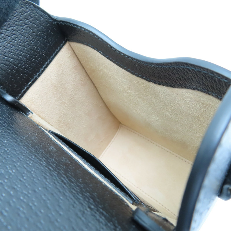 黑色 牛皮 手機包 Vertical Horsebit 1955 肩背包【GUCCI 古馳】 732302-4